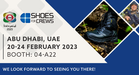 Shoes For Crews will be attending IDEX 2023 in Abu Dhabi