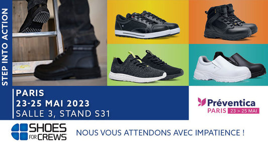 Shoes For Crews participe à Préventica 2023, le salon pour la santé, la sécurité et la qualité de vie au travail