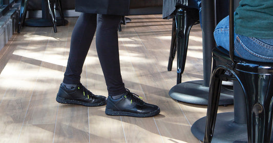 Slip-resistant shoes for hospitality workers